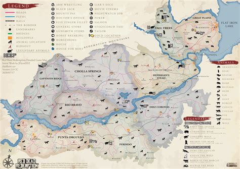 red dead redemption map